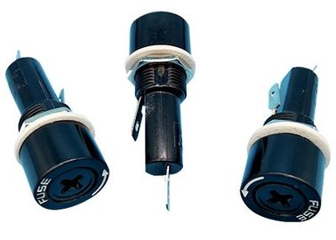 Support cylindrique à vis R3-22A de fusible de 6x30mm 3AG Scoket avec le trou 15mm